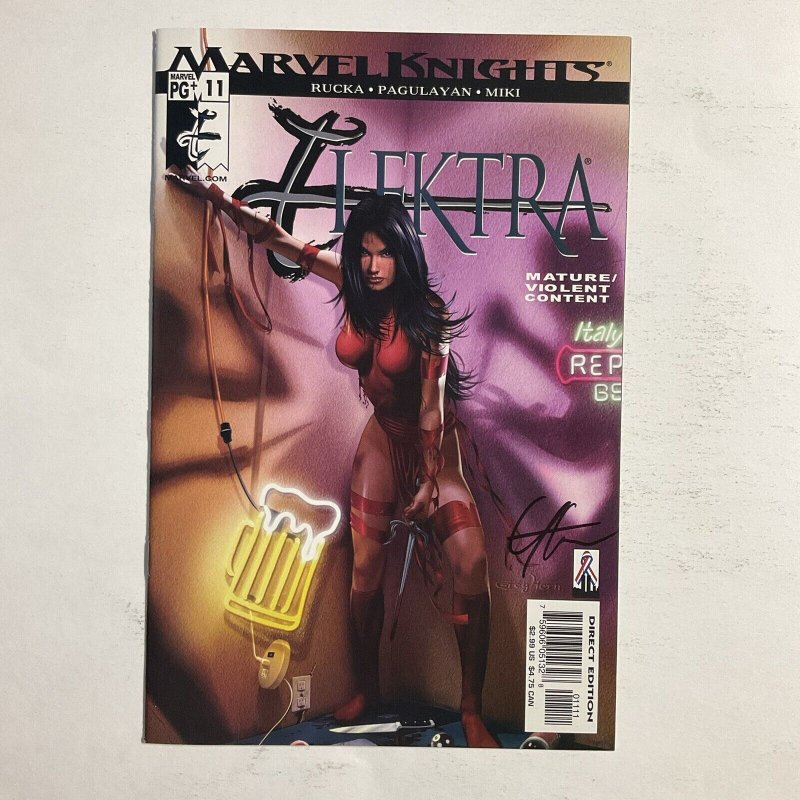 Elektra 11 2002 Signed by Greg Horn Marvel NM near mint