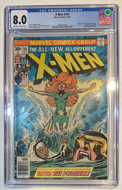 (1976) X-MEN #101 CGC 8.0 OW/WP! 1st appearance of PHOENIX!