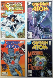 Mixed Lot 4 #Captain Marvel 2nd 1, Captain Atom 2, 3, 4 1989 Marvel Comics