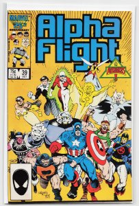 Alpha Flight #39 Direct Edition (1986) Alpha Flight