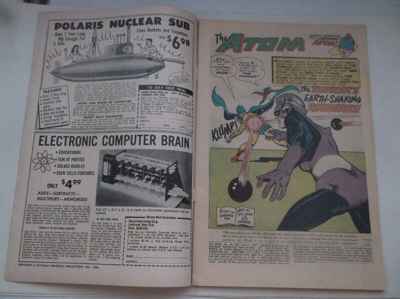 DC: ATOM #29, FEATURING; GOLDEN AGE ATOM/ATOM VS THINKER, 1967, VG+ (4.5)!!!