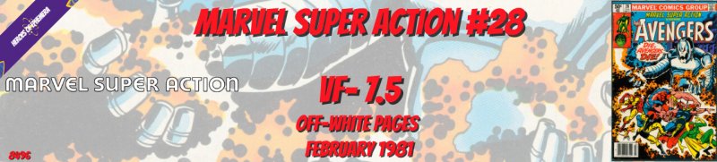 Marvel Super Action 28 VF- 7.5 Marvel 1981