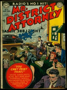 Mr. District Attorney #8 1949- DC Golden Age- Drive By cover G