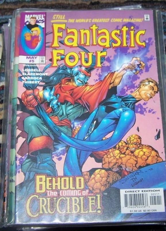 FANTASTIC FOUR #5 vol 3  1997 marvel   heroes return   CRUCIBLE