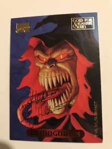 DEMOGOBLIN #30 card : 1994 Marvel Masterpieces, NM; GOLD SIGNATURE Hilderbrandt
