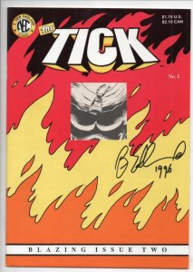 TICK #2, VF/NM, Signed Ben Edlund, Spoon, SuperHero, 1988, 1st print