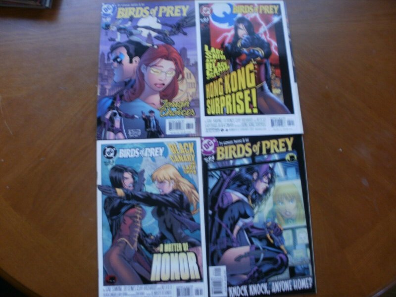 4 DC Comic: BIRDS OF PREY #61 Tough Choices #62 Shiva Canary #63 Honor #64 Home