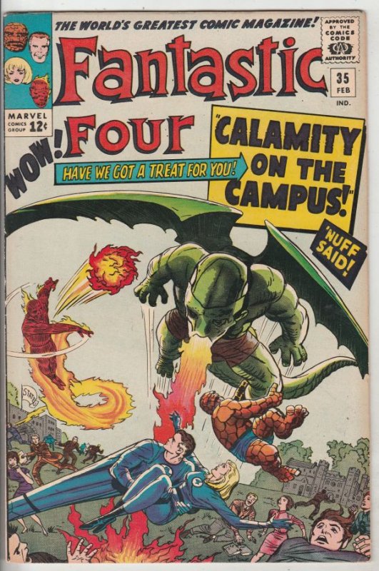 Fantastic Four #35 (Feb-65) VF+ High-Grade Fantastic Four, Mr. Fantastic (Ree...