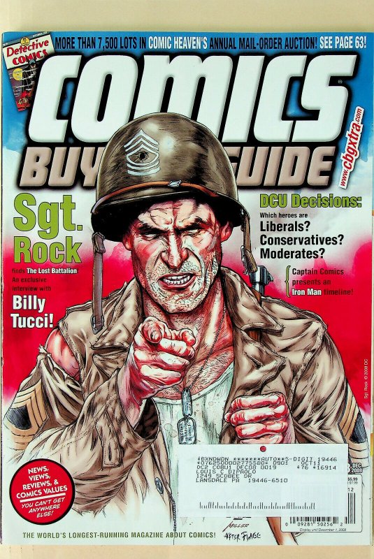 Comic Buyer's Guide #1648 Dec 2008 - Krause Publications 