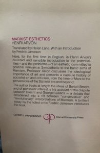 MARXIST ESTHETICS, ARVON, 1973