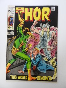 Thor #167 (1969) VF condition