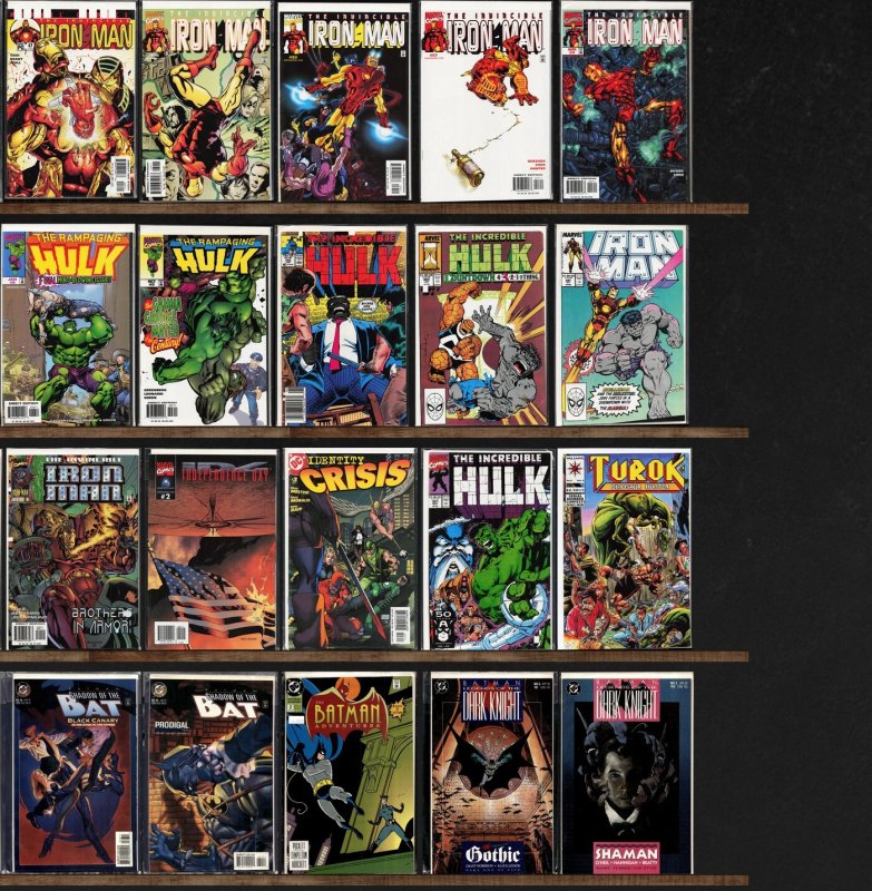 Huge Lot 130+ Comics with Iron Man, The Incredible Hulk, Silver Surfer & More!