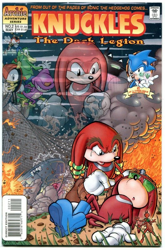 Knuckles #2 1997- Archie Comics- Sega- Echidna Sonic VF-
