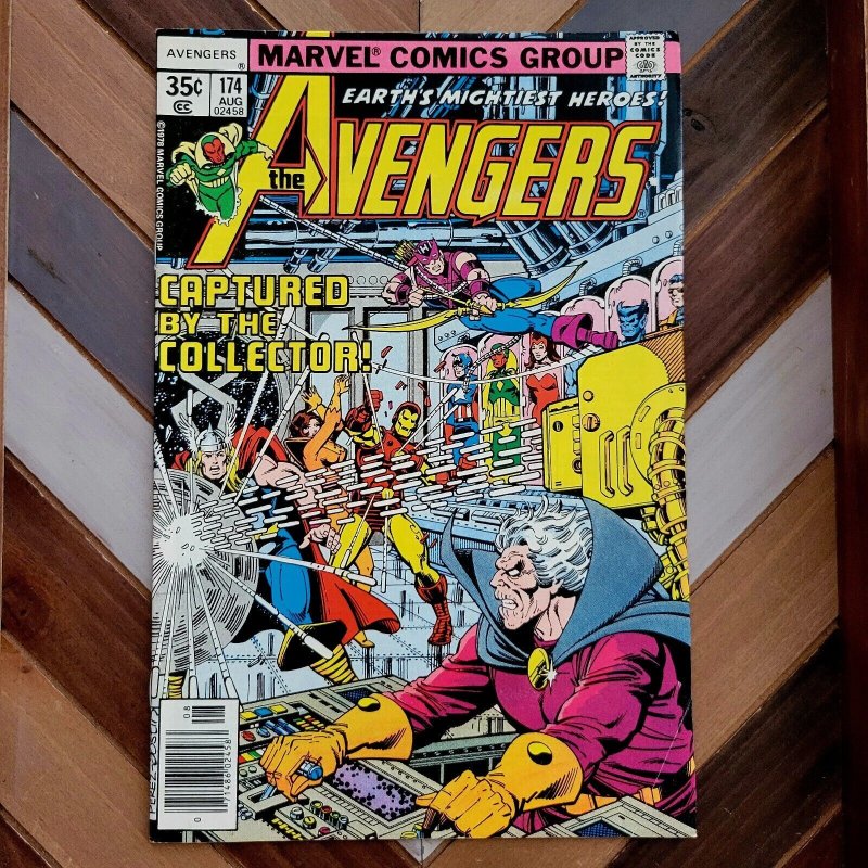 AVENGERS #174 FN+ (Marvel 1978) Captives of The Collector part