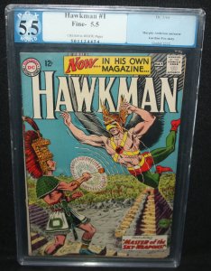 Hawkman #1 - 1st in His Own Title - PGX Grade 5.5 - 1964
