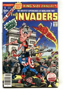 The Invaders Annual #1 comic book-Cover art by Alex Schomburg