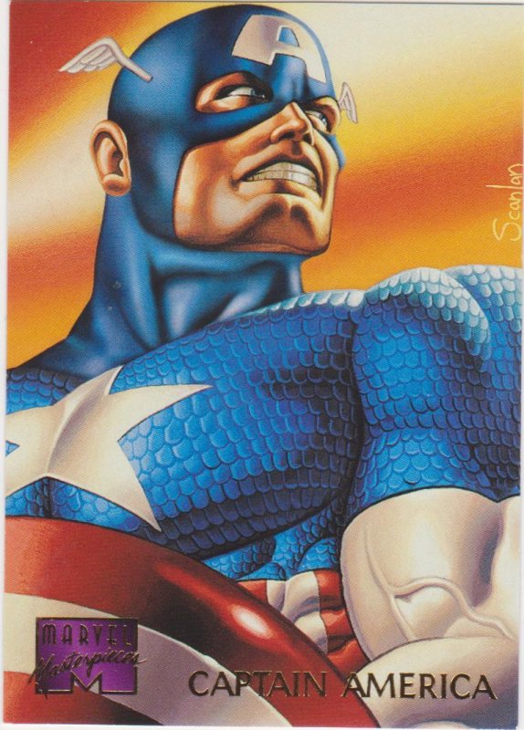 1995 Marvel Masterpieces #18 Captain America