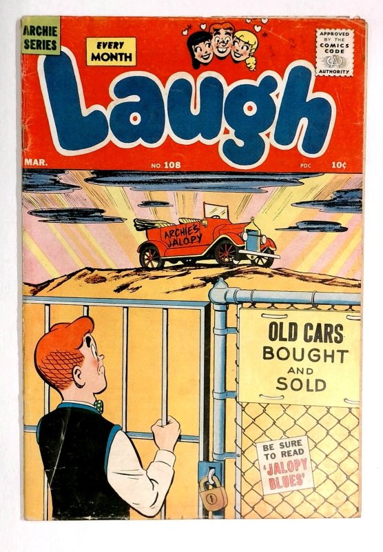 Archie #108 - 1960 - the famous ARCHIE'S JALOPY cover & story