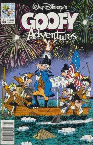 Goofy Adventures #8 (Newsstand) VF ; Disney | George Washington Tribute