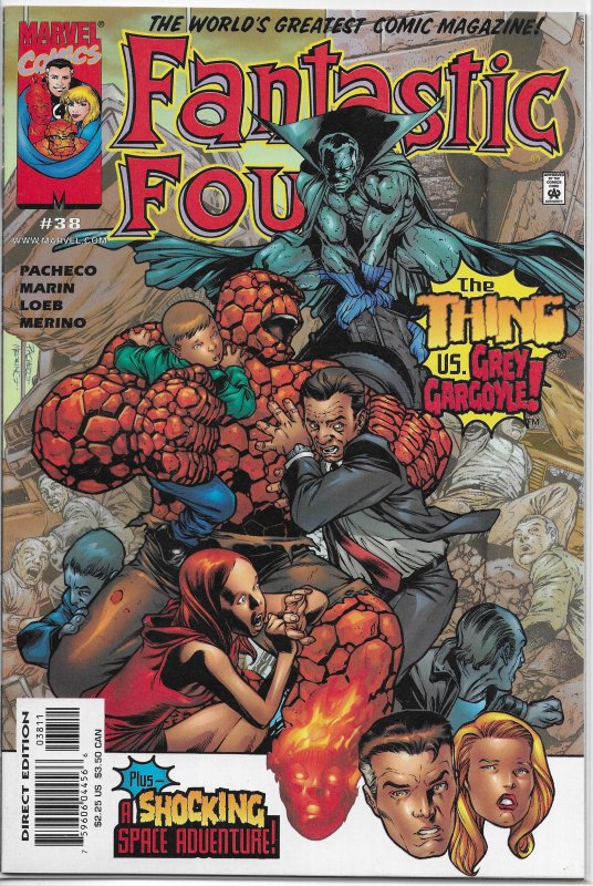 Fantastic Four (vol. 3, 1998) #38 VF/NM Loeb/Pacheco, Thing vs. Grey Gargoyle