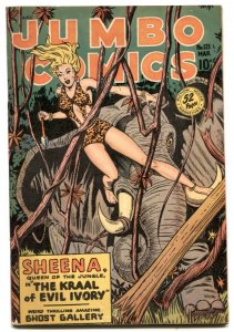 Jumbo Comics #121 1948- Baker art- Sheena Elephant cover F/VF