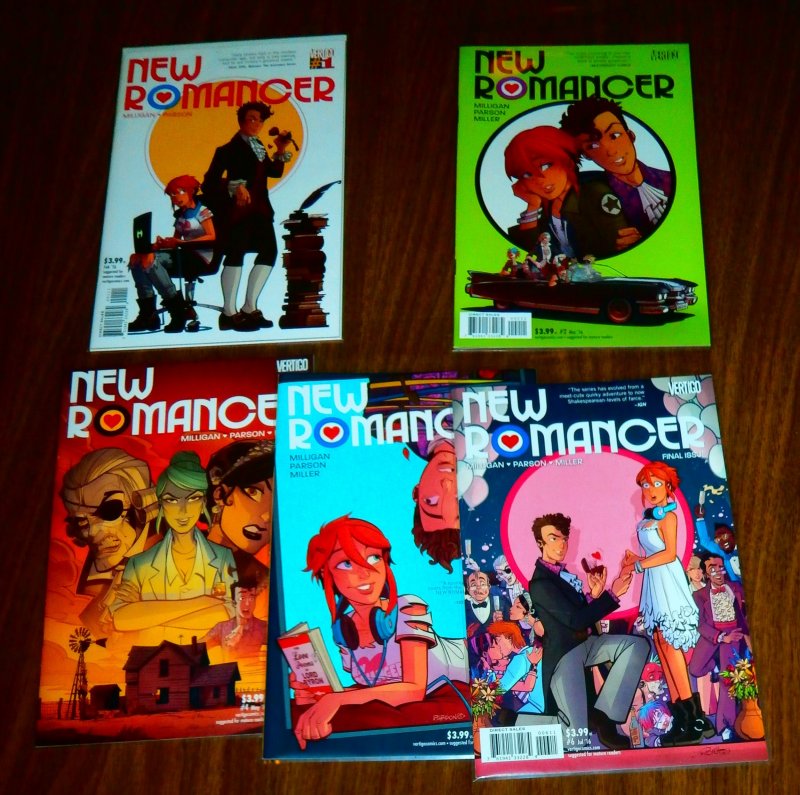 New Romancer #1,2,4-6 (set of 5) Milligan/Parson, Vertigo, online dating