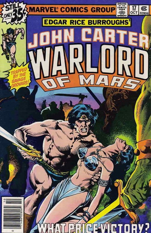 John Carter, Warlord of Mars #17 VF; Marvel | Chris Claremont - we combine shipp 