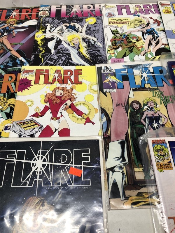 Flare (1992) Set Complete # 1-15 • Heroic Publishing Comics • Featuring Rose