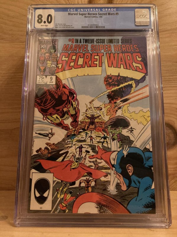 Marvel Superheroes Secret Wars #9 CGC 8.0