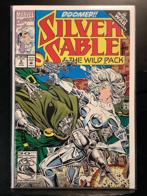 Silver Sable and the Wild Pack #5 Direct Edition (1992)