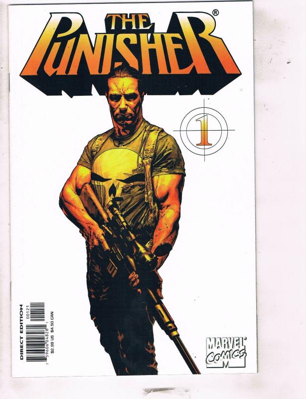 Punisher #1 NM 1st Print Variant Cover Marvel Comic Book Defenders Daredevil MK4