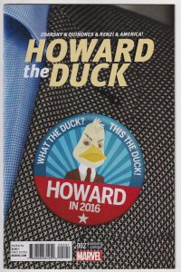 Howard the Duck #2 What The Duck Cover (2015) Howard the Duck