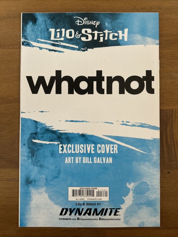 Lilo & Stitch #1 Galvan VIRGIN Variant WhatnotCon Exclusive Cover Dynamite 2024