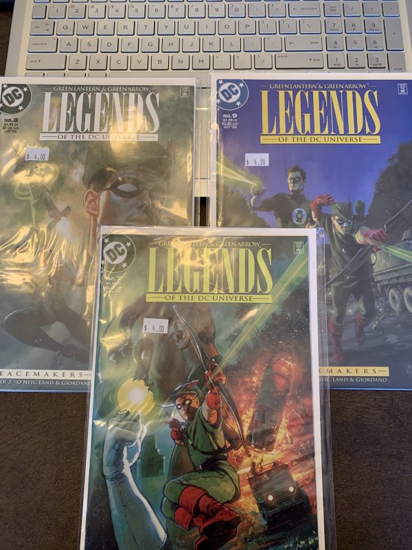 Legends of the DC Universe #7,8,9  1998  3 Part GL/GA Set!  Denny O'Neil!