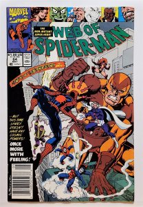 Web of Spider-Man, The #64 (May 1990, Marvel) Newsstand 6.5 FN+  