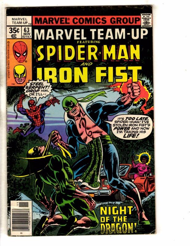 10 Marvel Team-Up Comic Books # 55 63 69 71 72 107 109 110 115 116 SpiderMan GJ3