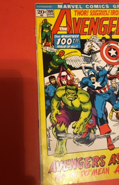 The Avengers #100 (1972) Barry Windsor Smith