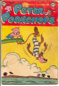 Peter Porkchops #23 1952-DC-swimming prank cover-violent humor-VG-