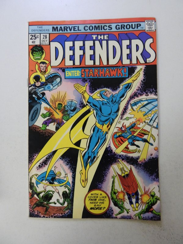 The Defenders #28 (1975) First full appearance of Starhawk VF- condition