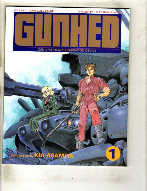 Lot Of 4 Comic Books Gunhed # 1 + AXA # 8 + Scimidar # 3 & 4 Eternity JF30