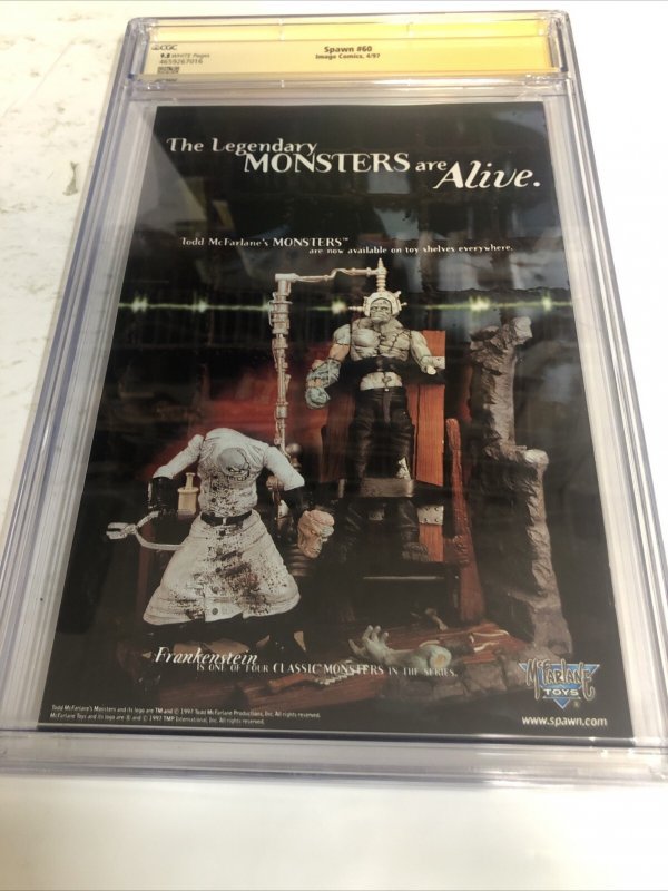 Spawn (1997) # 60 (CGC 9.8 SS) Signed Greg Capullo * Image Comics * Census = 6