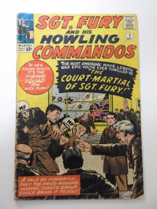Sgt. Fury #7 (1964) FR/GD Condition