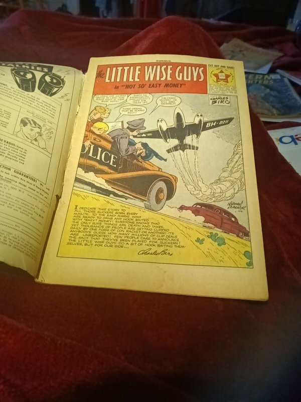 Lev Gleason DAREDEVIL #88 Golden Age 1952 Crime Comics The Little Wise Guys