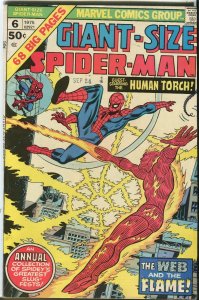 Giant Size Spider-Man #6 - Human Torch The Web And The Flame! - (7.0)WH