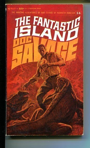 DOC SAVAGE-THE FANTSTIC ISLAND-#14-ROBESON-VG/FN- JAMES BAMA COVER VG/FN