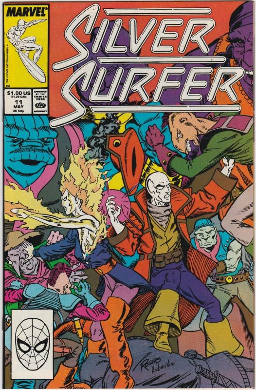 5 Silver Surfer Marvel Comic Books # 1 9 10 11 12 Galactus Fantastic Four AH9