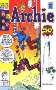 Archie #385 VF ; Archie | March 1991 Snow Skiing Cover
