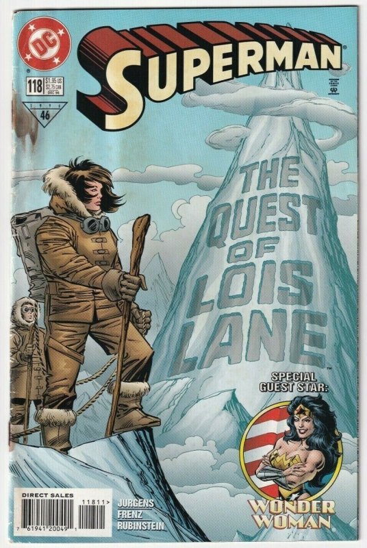 Superman The Quest Of Lois Lane #118 DC Comics Dec 1996 Guest Star: Wonder Woman