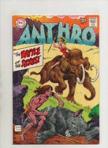 Anthro #1 - Wooly Mammoth Cover - (Grade 7.5) 1968