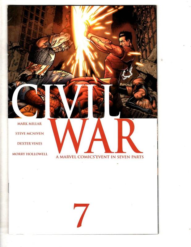 Civil War # 7 VF Marvel Comic Book Iron Man Captain America Thor Spider-Man CA1